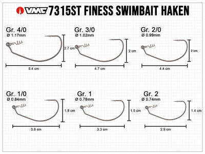 VMC Finess Swimbait Hooks (7315ST)