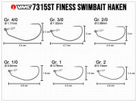 VMC Finess Swimbait Hooks Size 1