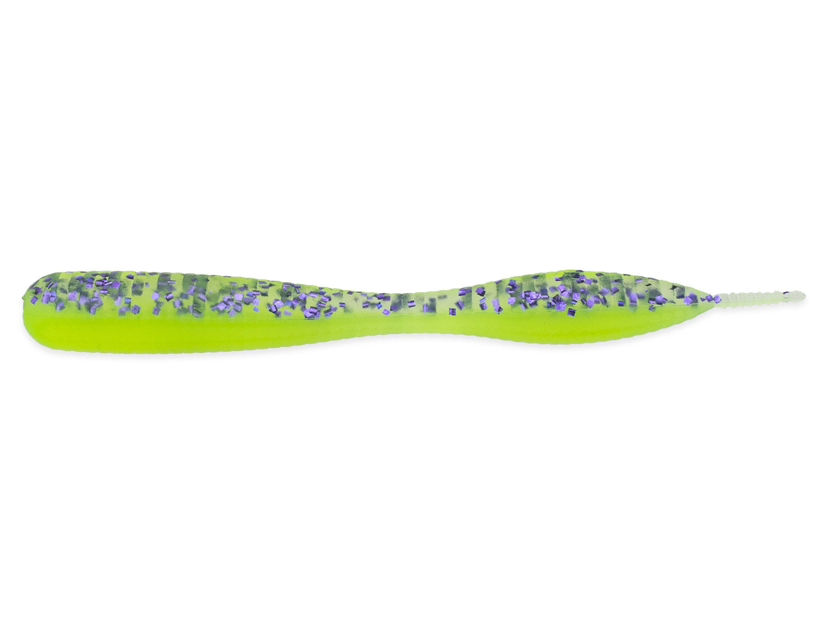 3.25" reins RND Fat Ned Worm - Purple Chartreuse (BA-Edition)