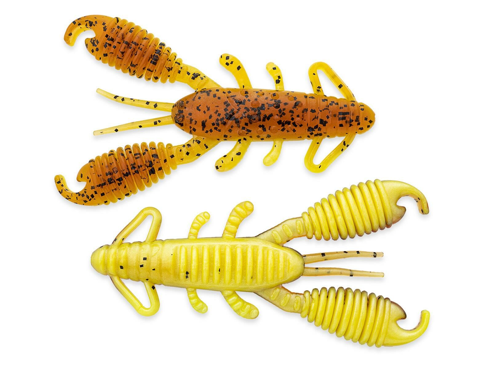 4" Ring Craw Daddy - Motoroil PP. / Chartreuse