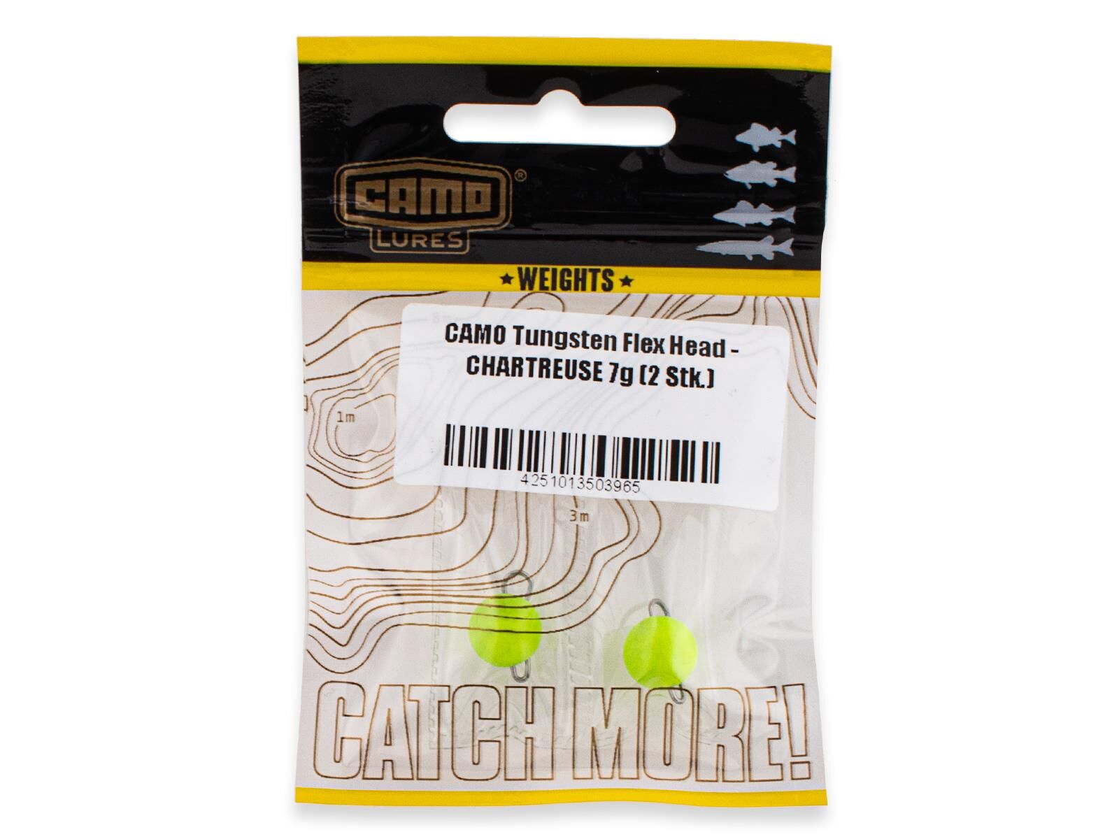 CAMO Tungsten Flexible Head - CHARTREUSE 24g (1 pc.)