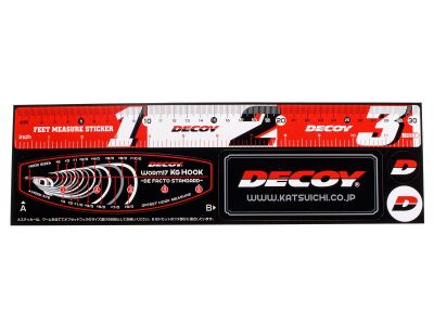 DECOY DA-7 Measure Sticker 30 (310 x 92 mm) Red