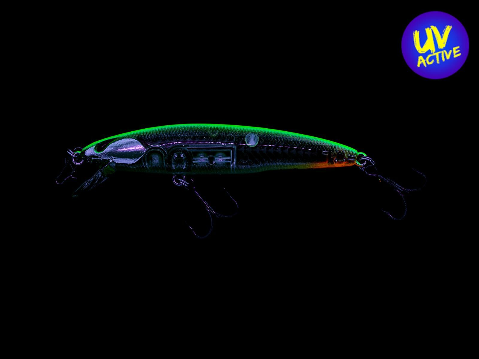 Laydown Minnow Just Wakasagi (72) BB Trick Chartreuse