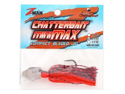 Z-Man Chatterbait Elite 3/8 oz / Black / Red