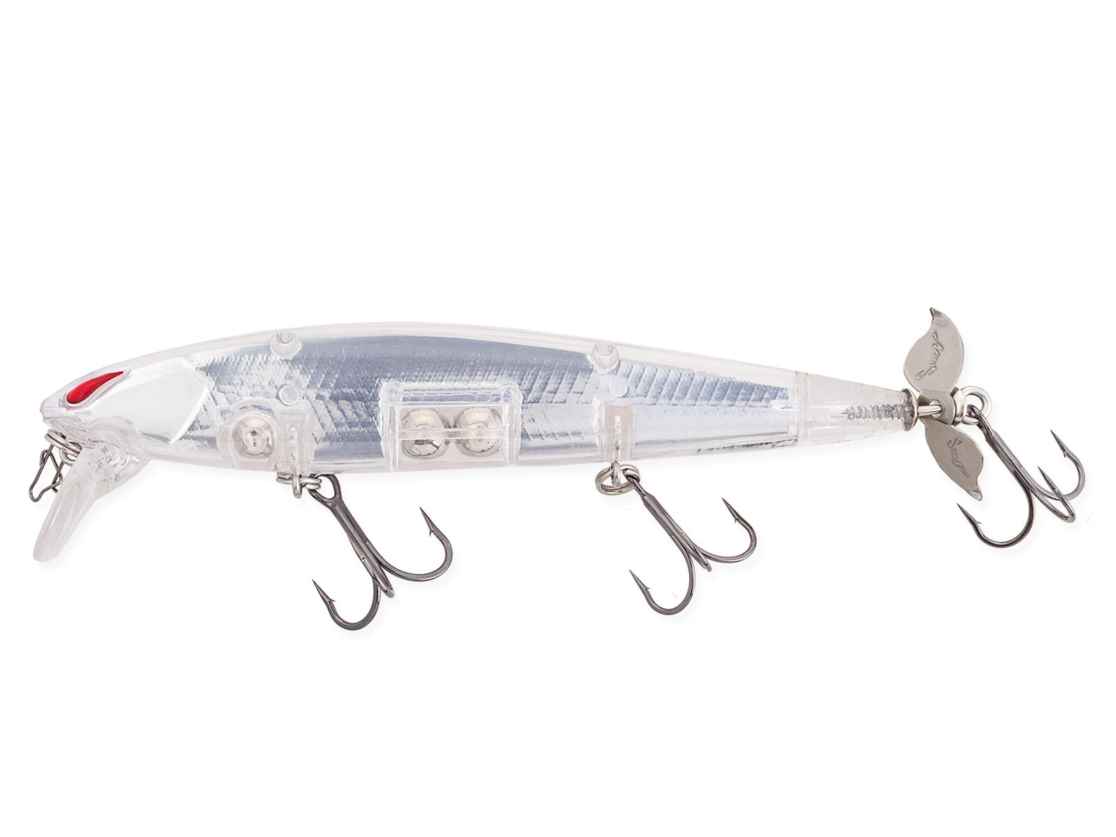 Laydown Minnow WAKE Prop Plus (148) Reflect Clear