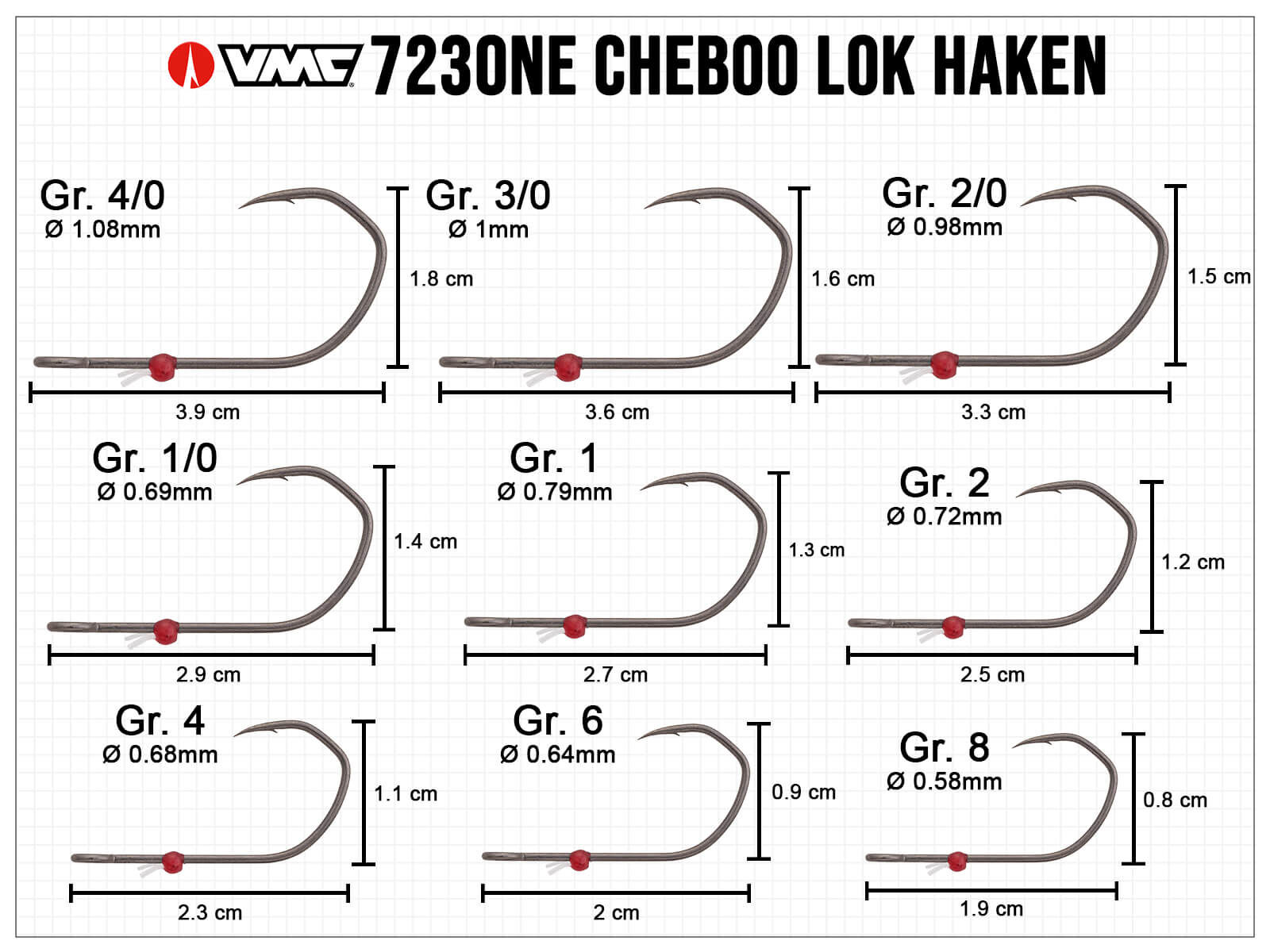 VMC Cheboo Lok (7230NE) Size 1/0