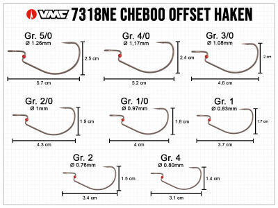 VMC Cheboo Offset Hooks (7318NE)