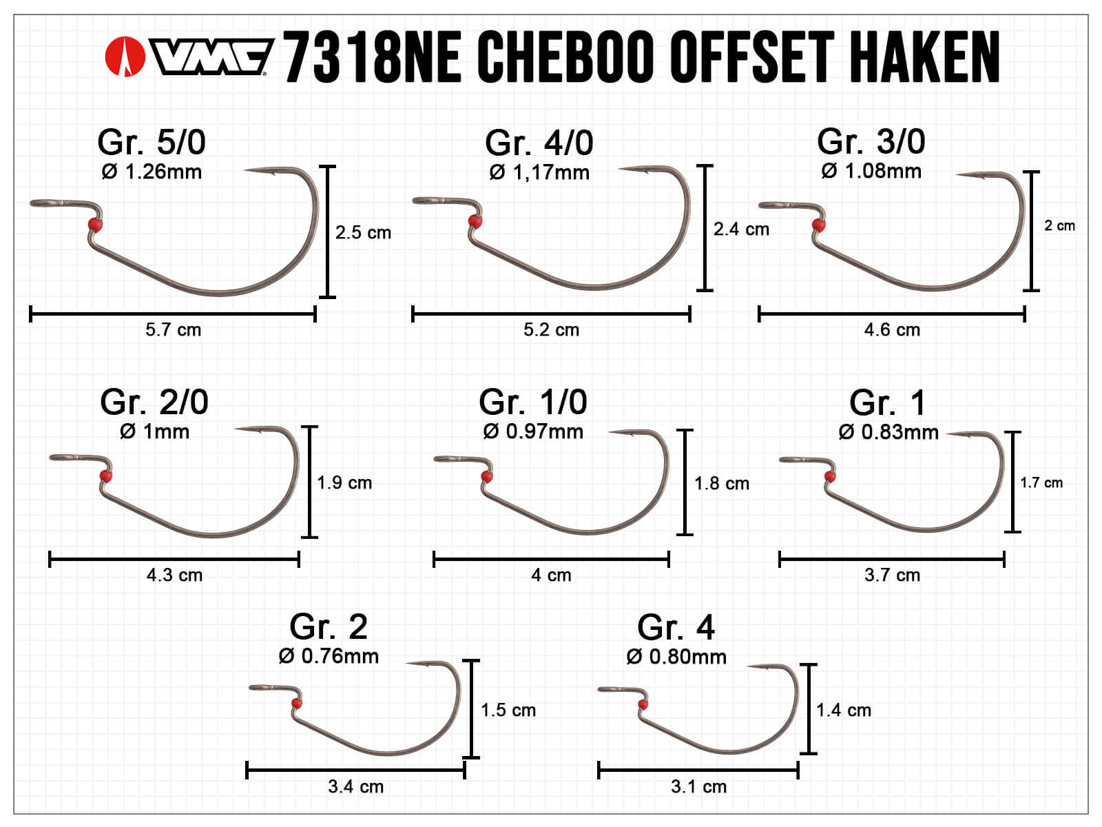 VMC Cheboo Offset (7318NE) Size 3/0