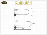 KEITECH Tungsten Football Shaky Jigs