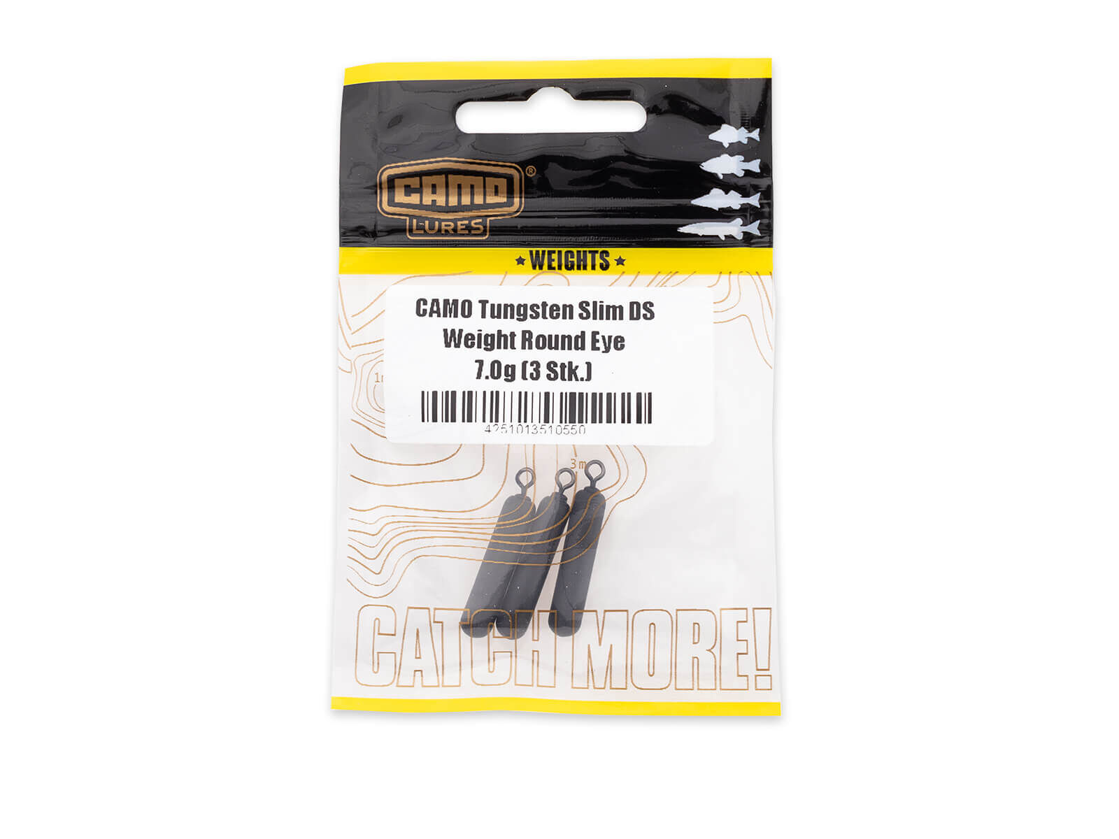 CAMO Tungsten Slim DS Weight Round Eye - 21g (1 pc.)