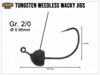 CAMO Tungsten Weedless Wacky Jigs - Gr. 2/0