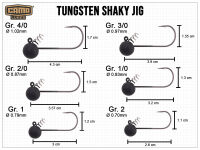 CAMO Tungsten Shaky Jigs - Size 3/0 (7.0g)