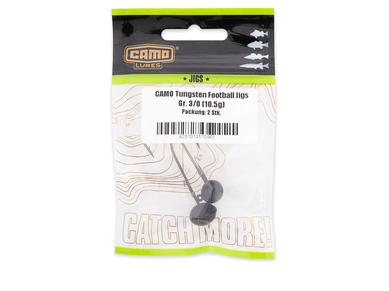CAMO Tungsten Football Jigs - Size 3/0 (14.0g)