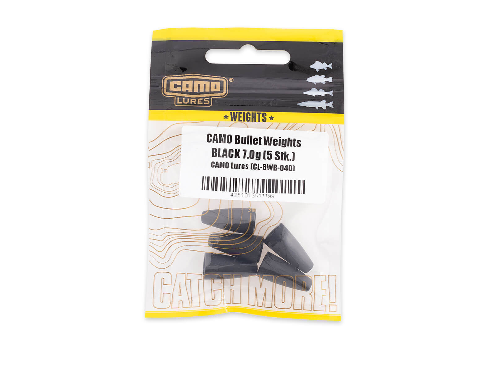 CAMO Bullet Weights - BLACK 5.25g (5 pcs.)
