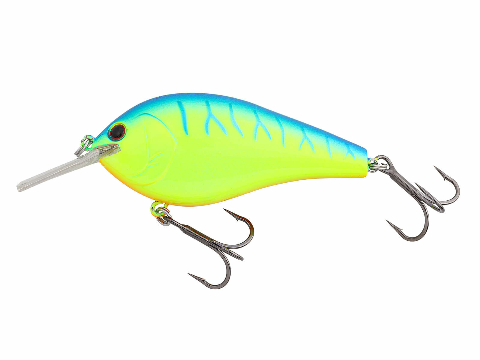 Complete Flat 68 (137) Blue Chartreuse Tiger
