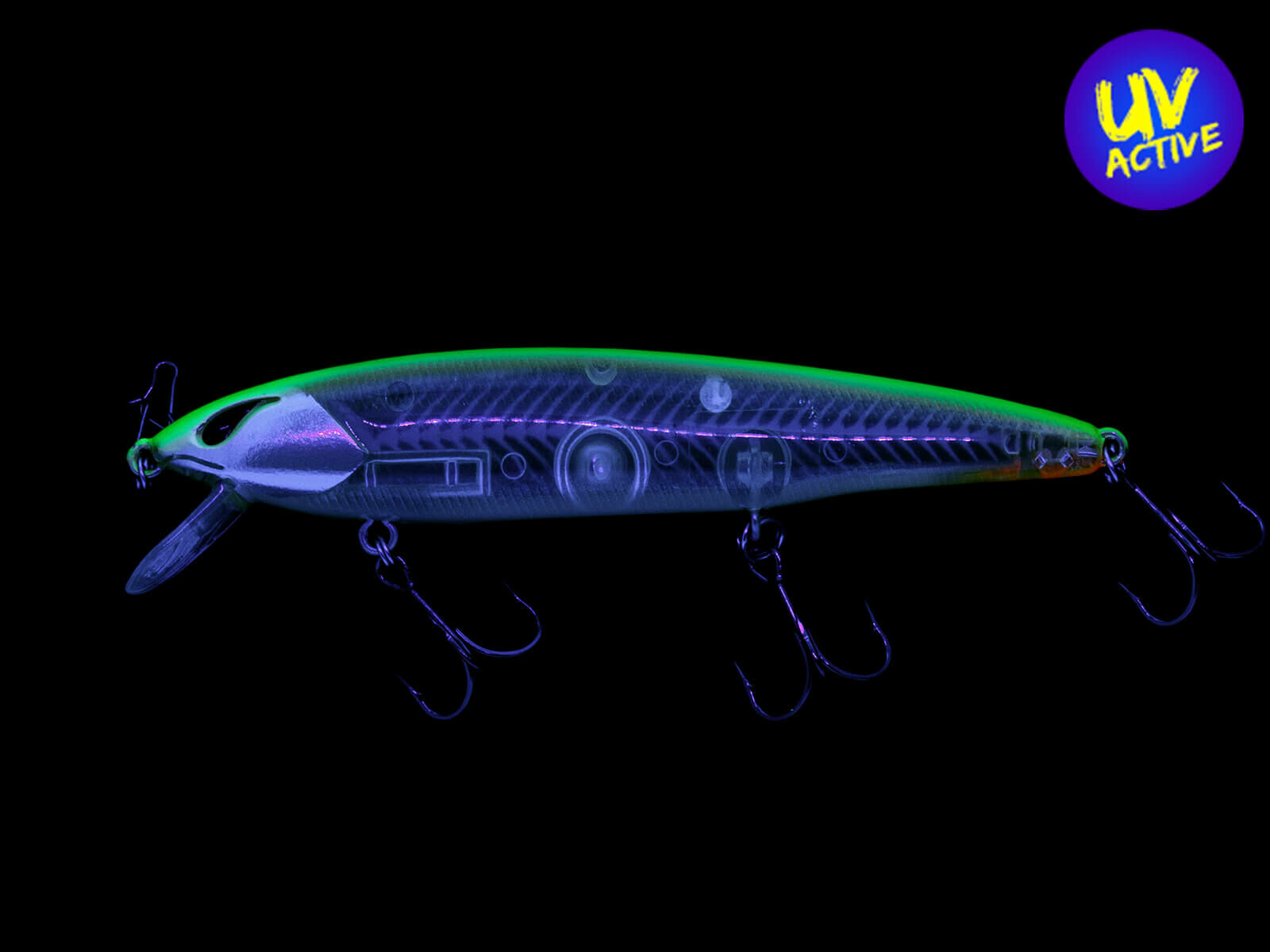 Laydown Minnow Regular (072) BB Trick Chartreuse