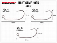 Light Game Hook MG-3 - Size 6