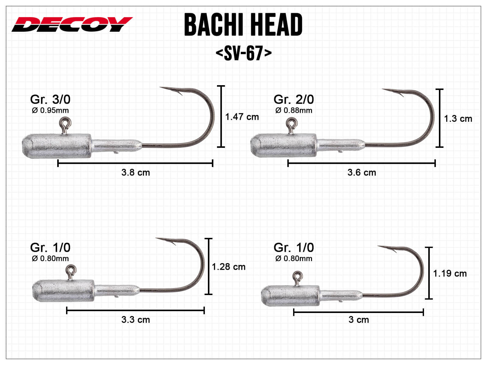 Bachi Head SV-67 Gr. 2/0 - 5g