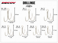 DECOY T-S21 Trebles - Size 8