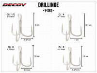 DECOY Y-S81 Trebles - Size 6