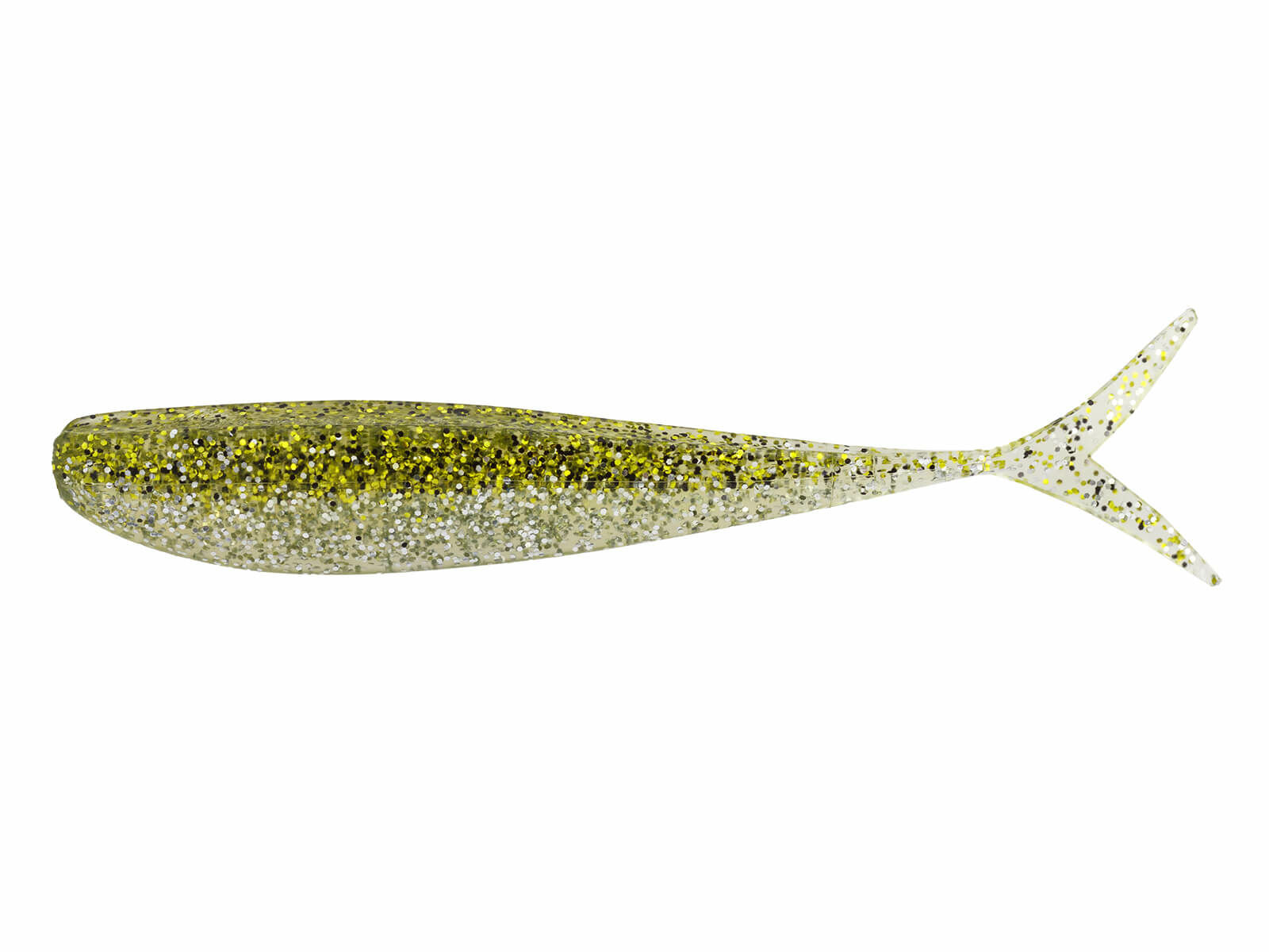 3.5" Fat Fin-S Fish - Chartreuse Ice