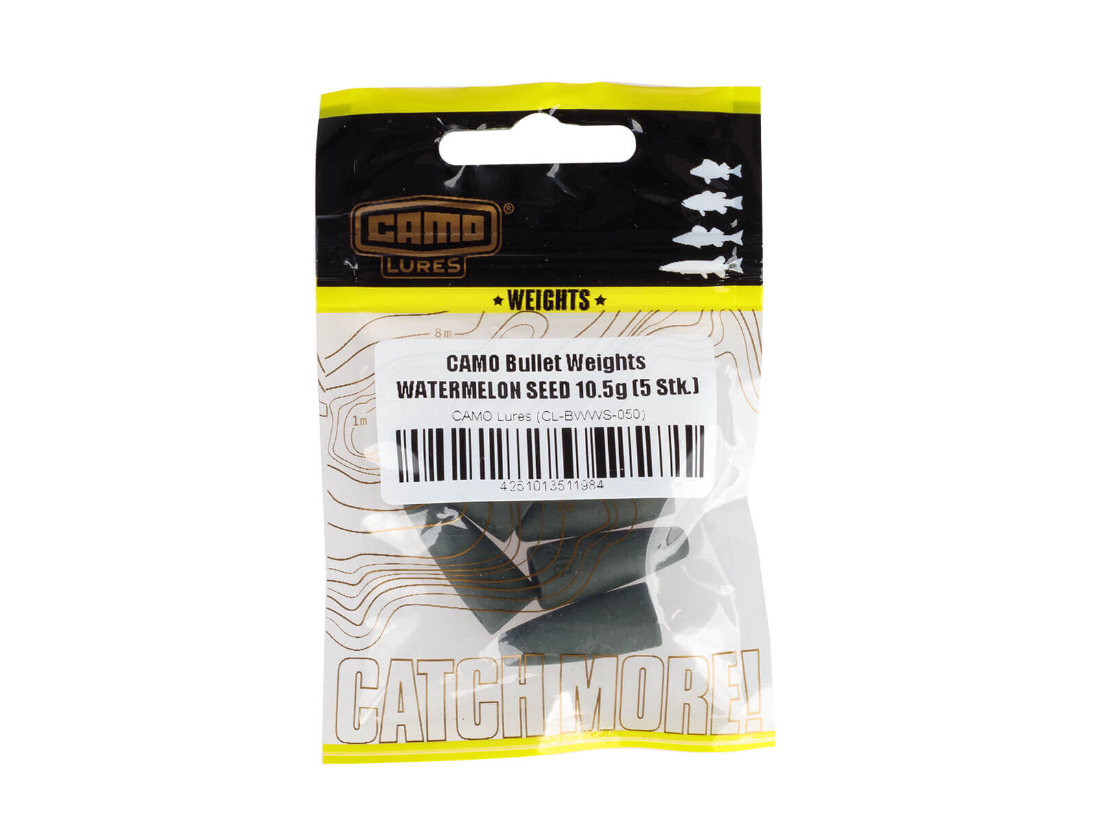 CAMO Bullet Weights - WATERMELON SEED 3.5g (5 Stk.)