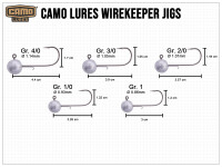 CAMO LURES Wirekeeper Jigs Gr. 2/0 (7g)