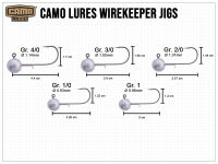 CAMO LURES Wirekeeper Jigs Gr. 3/0 (14g)