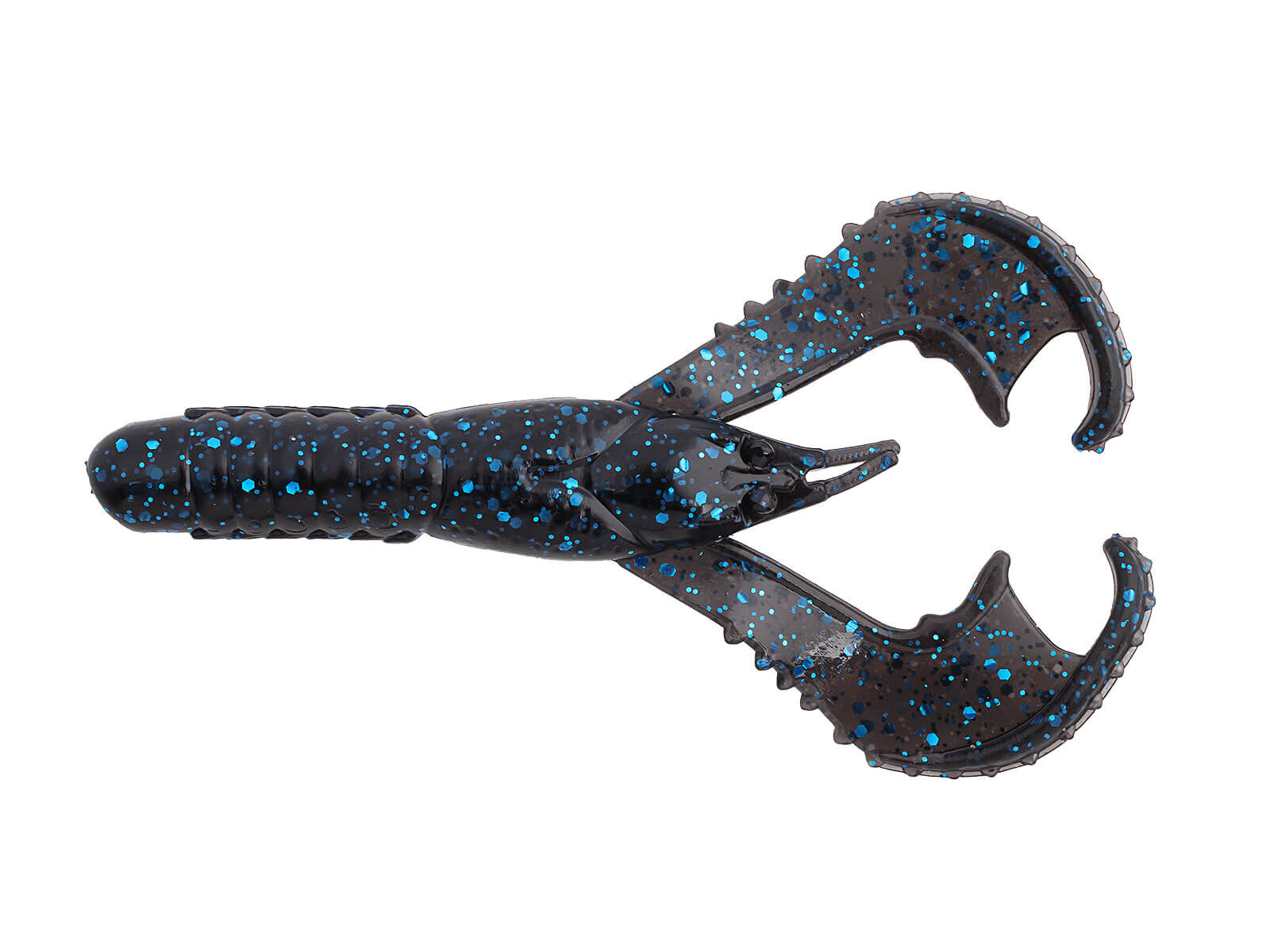 3" Karate Craw - Black/ Blue Flake