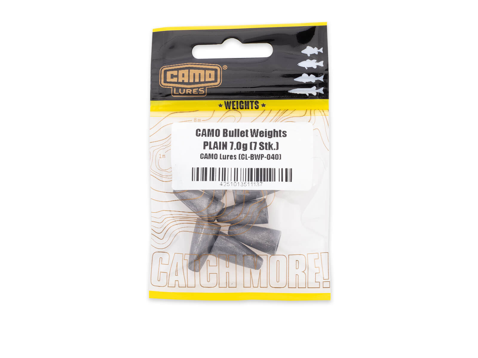 CAMO Bullet Weights - PLAIN 24.5g (5 pcs.)