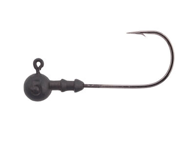 CAMO LURES Rundkopf Jigs BLACK Gr. 1/0 (5g)