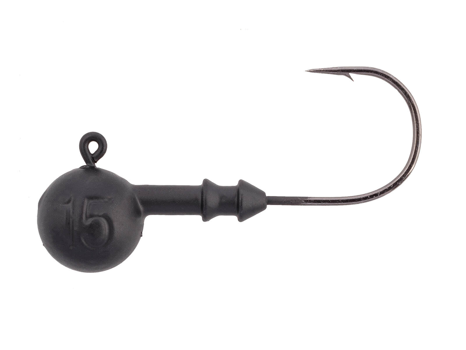 CAMO LURES Rundkopf Jigs BLACK Gr. 2/0 (17g)