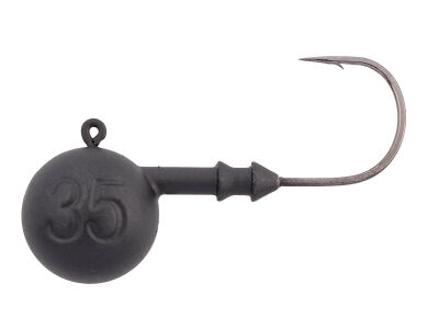 CAMO LURES Rundkopf Jigs BLACK Gr. 5/0 (40g)