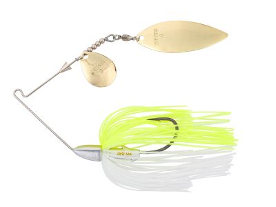 14g Tee-Bone Spinnerbaits Tandem Willow (484) Chartreuse Shad