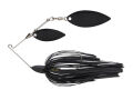 7.0g Baby Tee-Bone Spinnerbaits Double Willow (001) Black