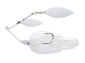 7.0g Baby Tee-Bone Spinnerbaits Double Willow (010) Super White