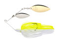 7.0g Baby Tee-Bone Spinnerbaits Double Willow (509) White/Chart