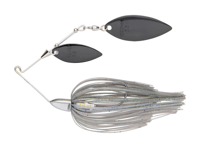 10.5g Baby Tee-Bone Spinnerbaits Double Willow (513) Smokin Shad