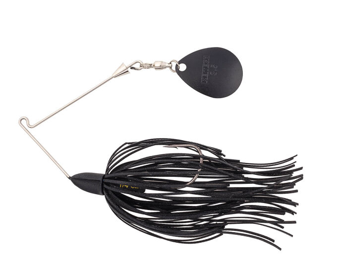 10.5g Baby Tee-Bone Spinnerbaits Single Colorado (001) Black