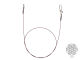 50 cm Flexonit Vorfach AFNR-BKK 7x7 Ring / Snap 11,5 kg (0,36 mm)