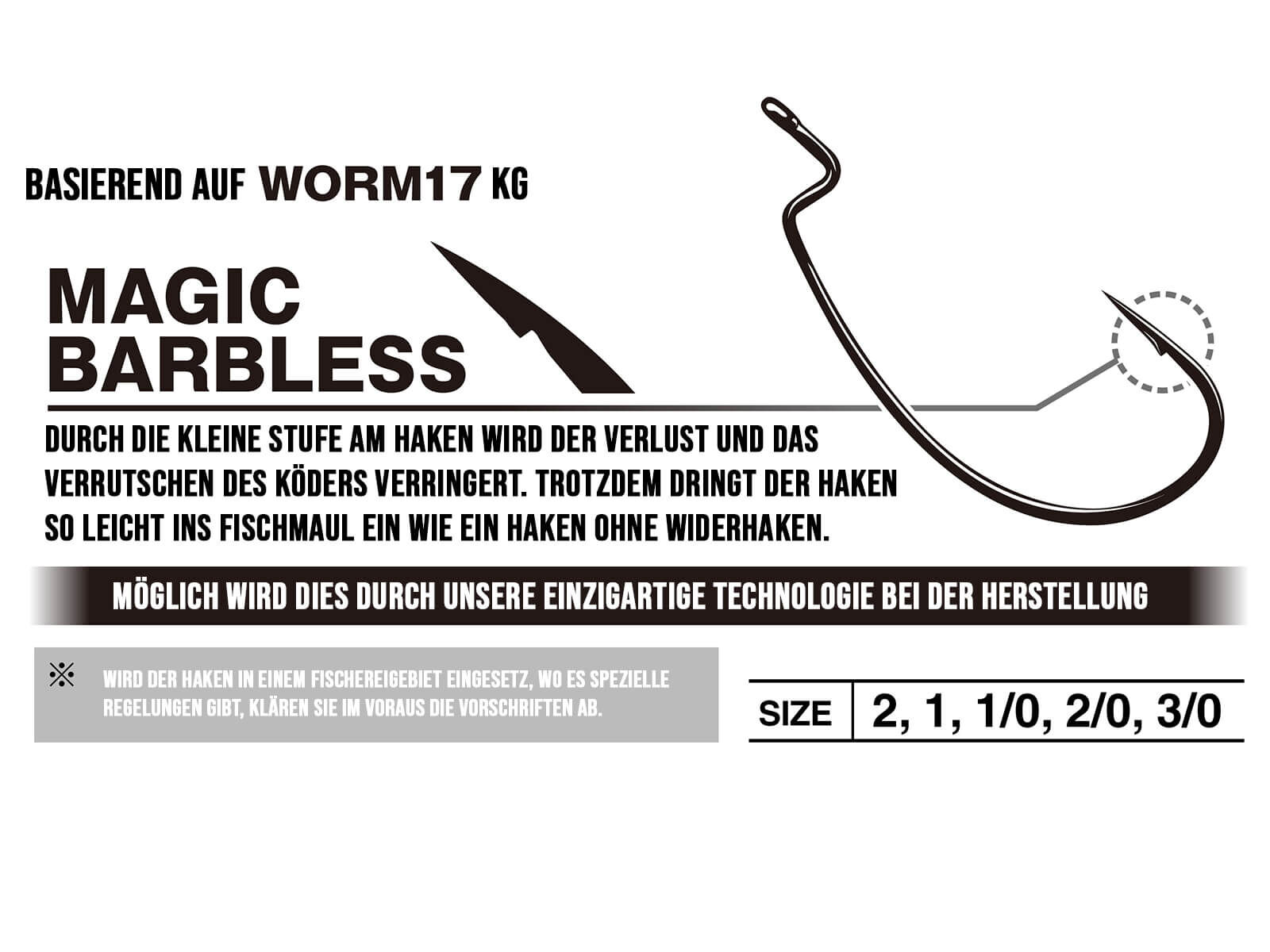 Kg Hook Worm17 MBL - Gr. 3/0