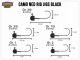CAMO LURES Ned Rig Jigs BLACK Gr. 2 (5.25g)