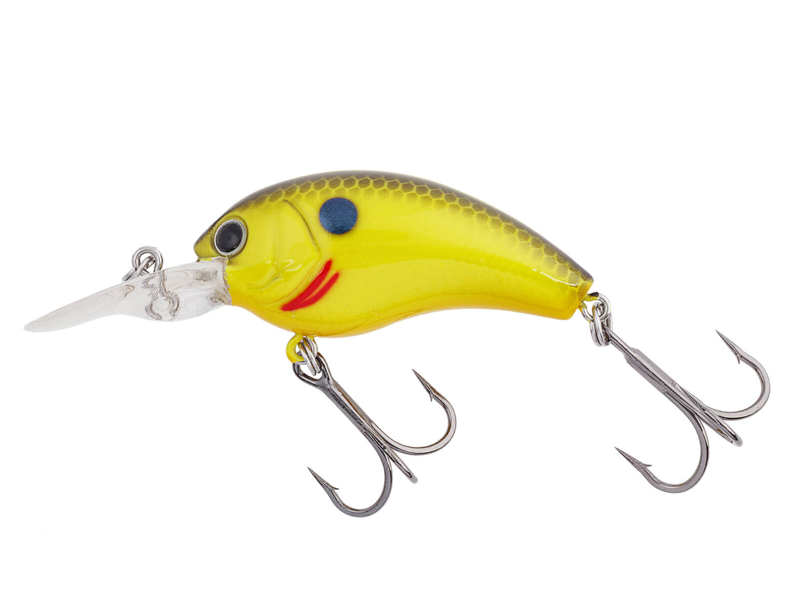 Worming Crank Shot (239) Chartreuse Black Shad