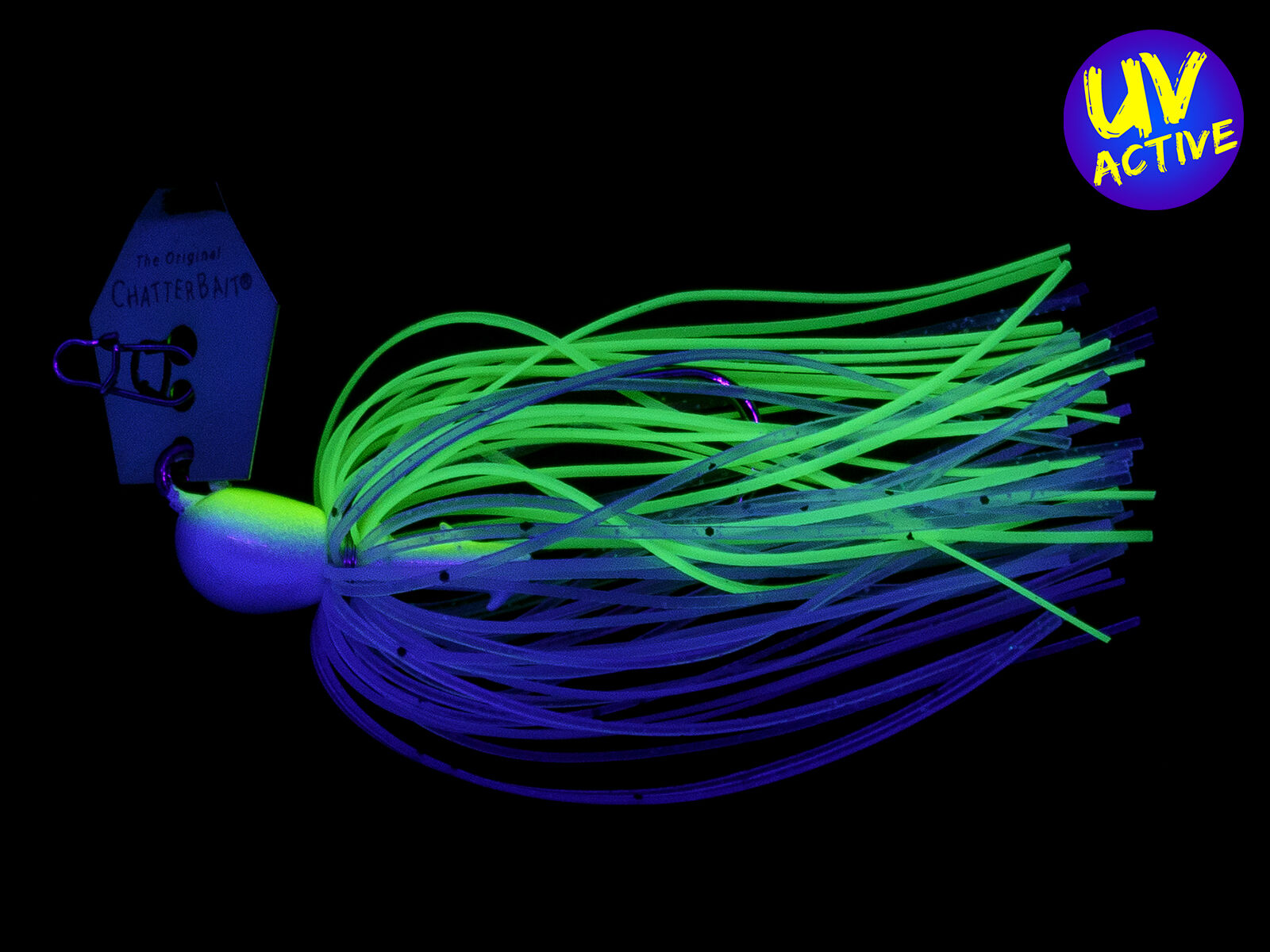 5.25g ChatterBait MicroMax - Chartreuse/White