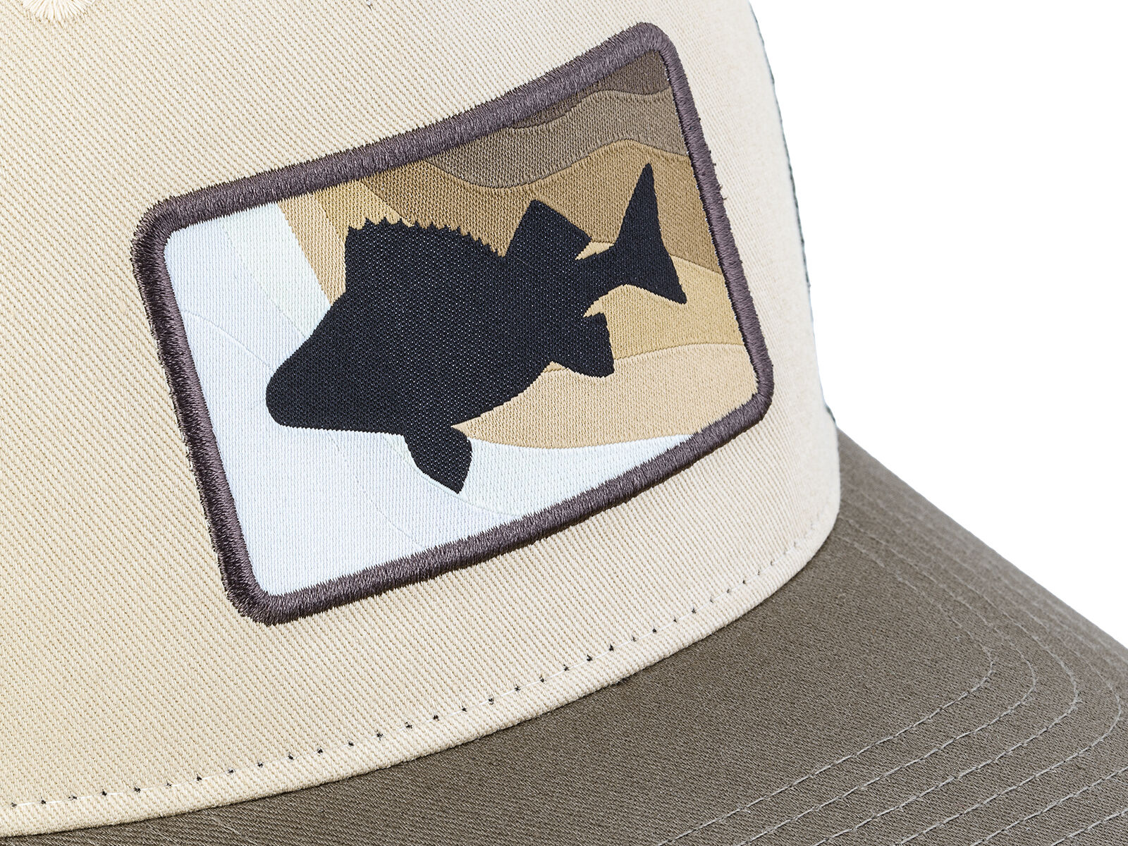CAMO-Tackle Cap (oliv/sand) Barsch