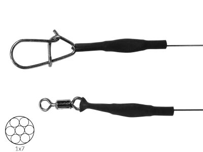 20 cm VMC Titanium Twitch Vorfach 1X7 (8.1 kg / 0.35 mm)