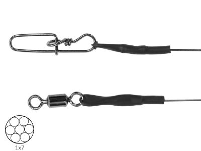 50 cm VMC Titanium Swim Vorfach 1X7 (27.3 kg / 0.60 mm)