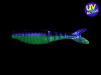 4" Zako Swimbait (9007) Chartreuse / Eletric Blue