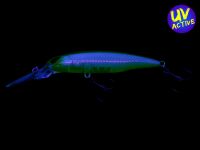 Laydown Minnow Deep JW (444) Ghost Lime Chartreuse