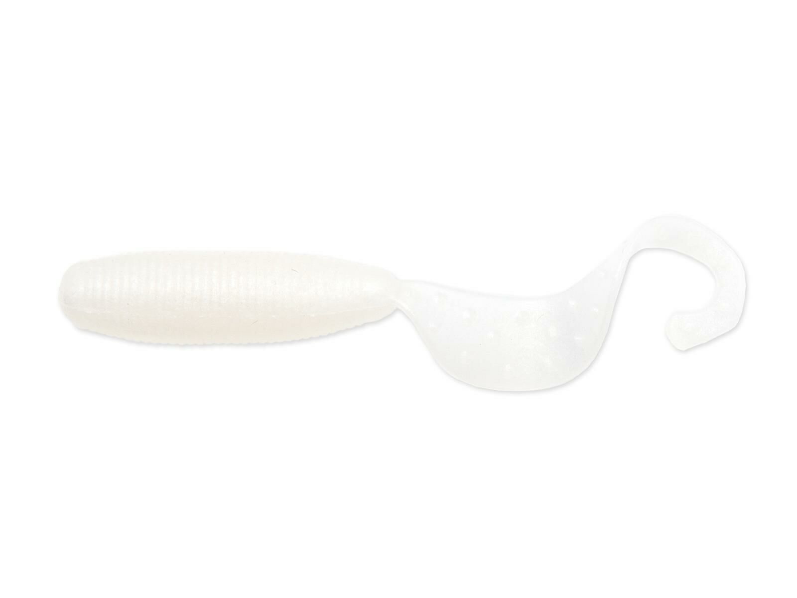 4" Fat G-Tail Grub - Pearl White (No Scent)